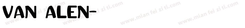 van alen字体转换